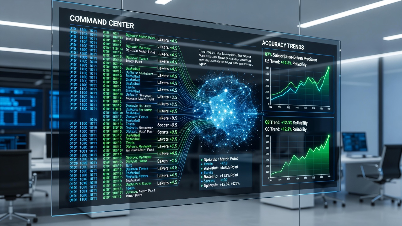Dashboard view showing layered accumulator adjustments across live football, tennis, and racing data