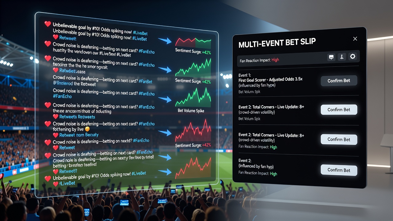 Tennis and horse racing fans reacting on social media during overlapping events