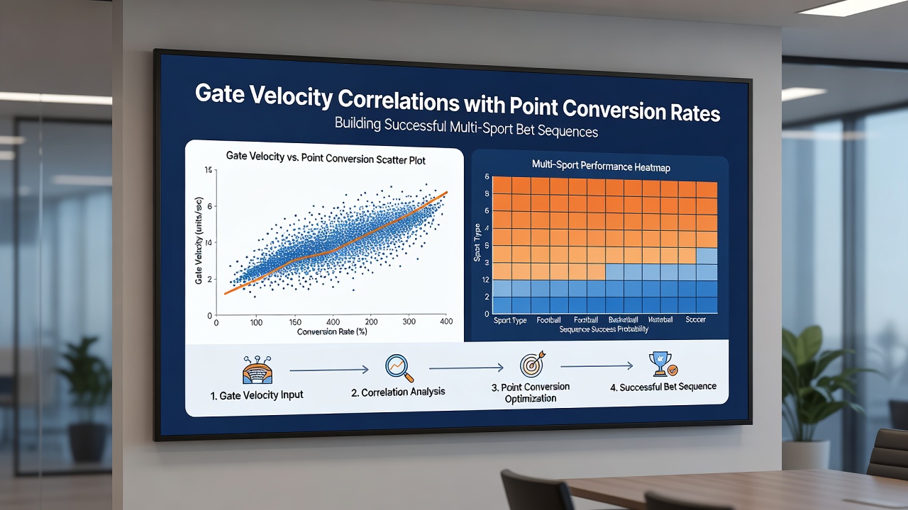 Infographic illustrating cross-sport data fusion for accumulator sequences involving racing gate velocity and tennis point conversion