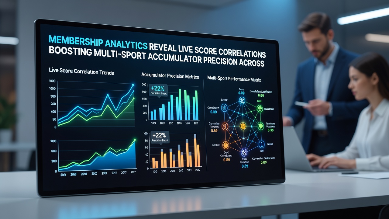 Visualization of multi-sport accumulator precision metrics derived from live score data correlations