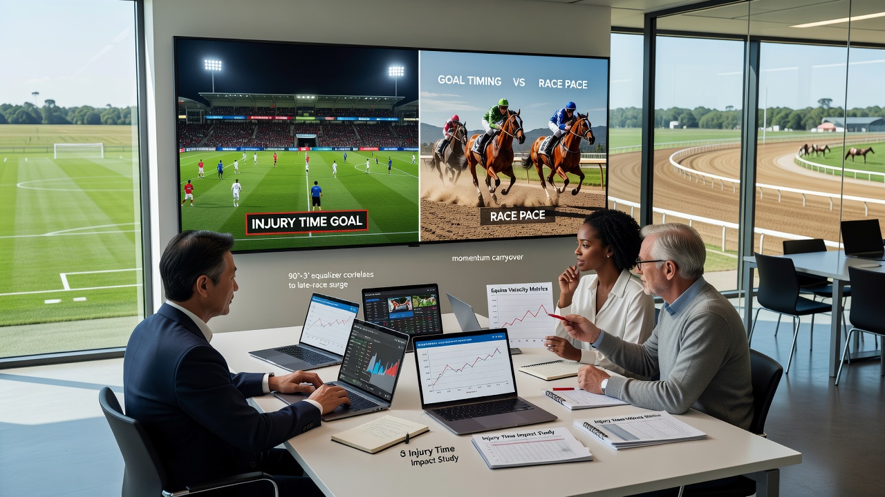 Data visualization of momentum correlations between soccer, horse racing, and tennis events