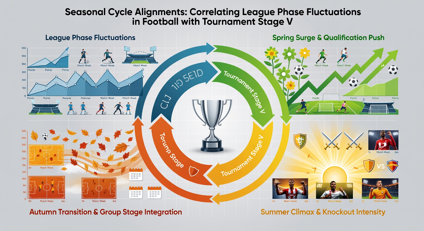 Data charts showing overlapping performance fluctuations in football, tennis, and horse racing across seasonal cycles